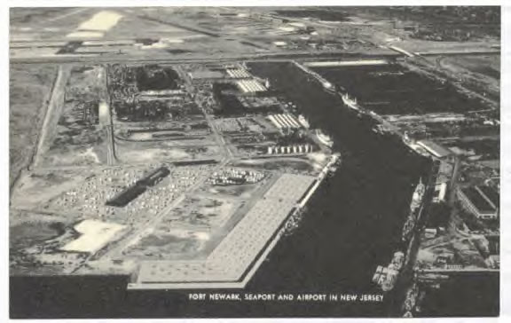 Newark Airport (rear) and Port Newark
Postcard
