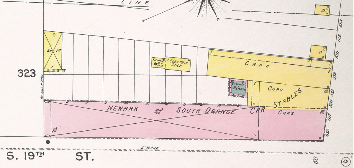 South Orange Avenue Car Stables
1892 Map
