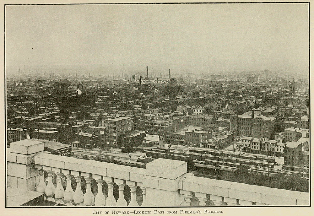 Freight Yards along Lafayette Street
Photo from "Official Programme Newark's Anniversary Industrial Exposition 1916"
