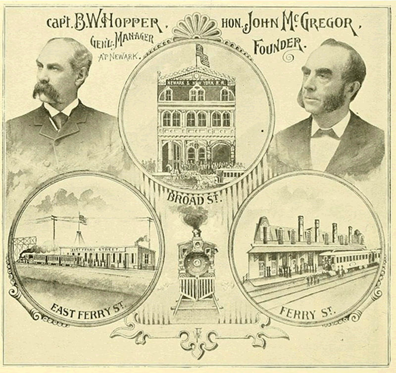 Founders & Stations for the Newark & New York RR
