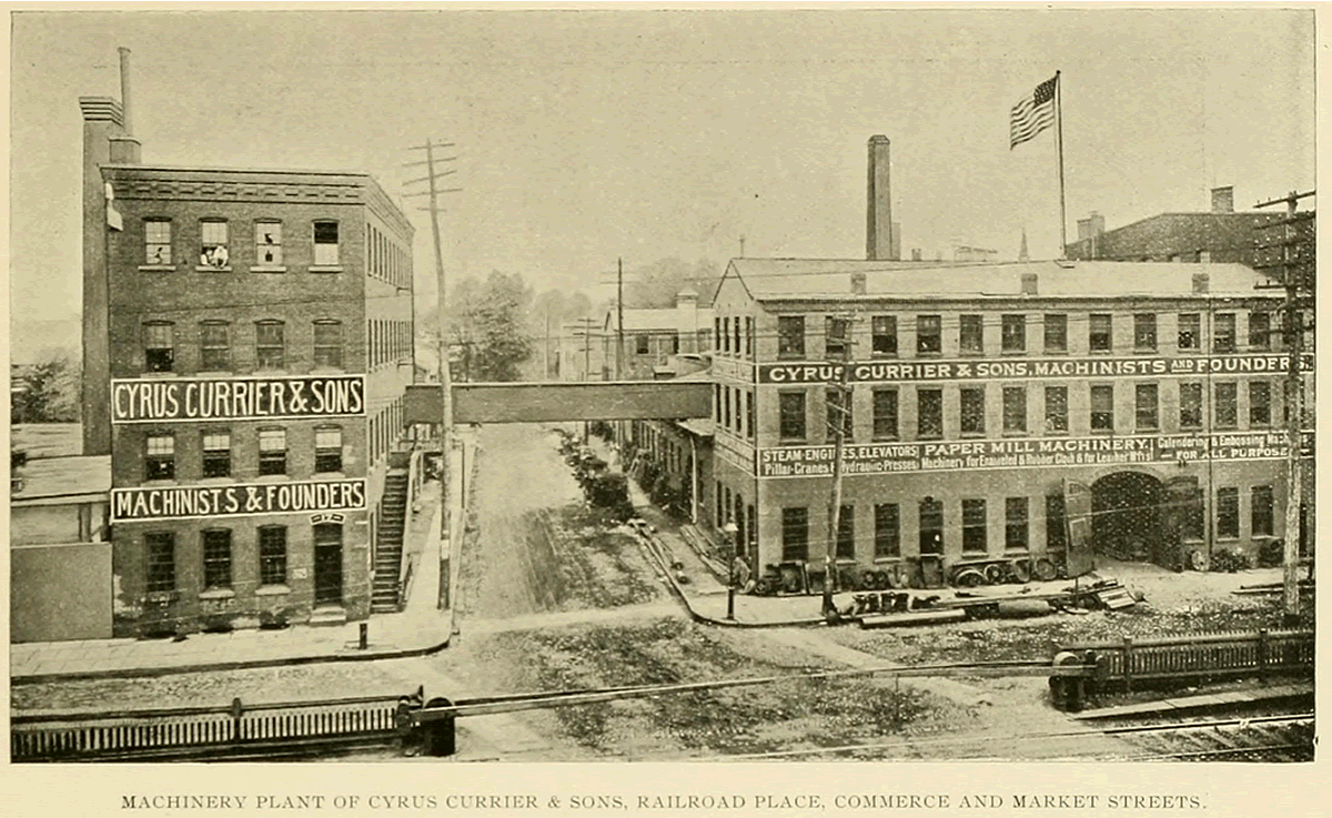 Commerce Street at Railroad Place
1891
From: Newark Illustrated 1891
