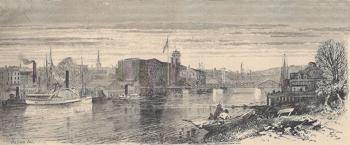 1878
Original Passaic River Bridge at foot of Centre Street
