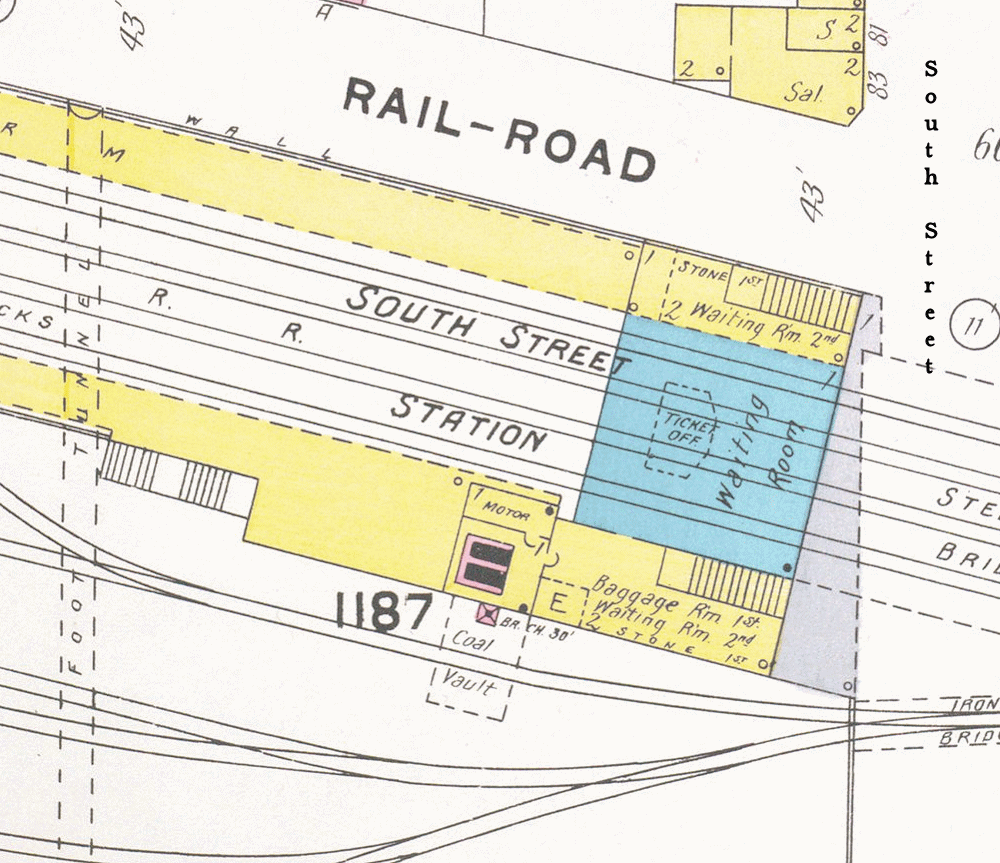 South Street Station
1908 Map
