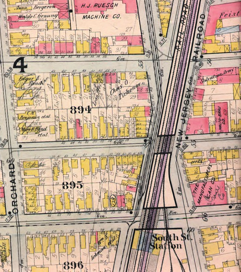 South Street Station
1912 Map
