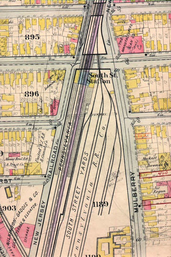 South Street Station
1912 Map
