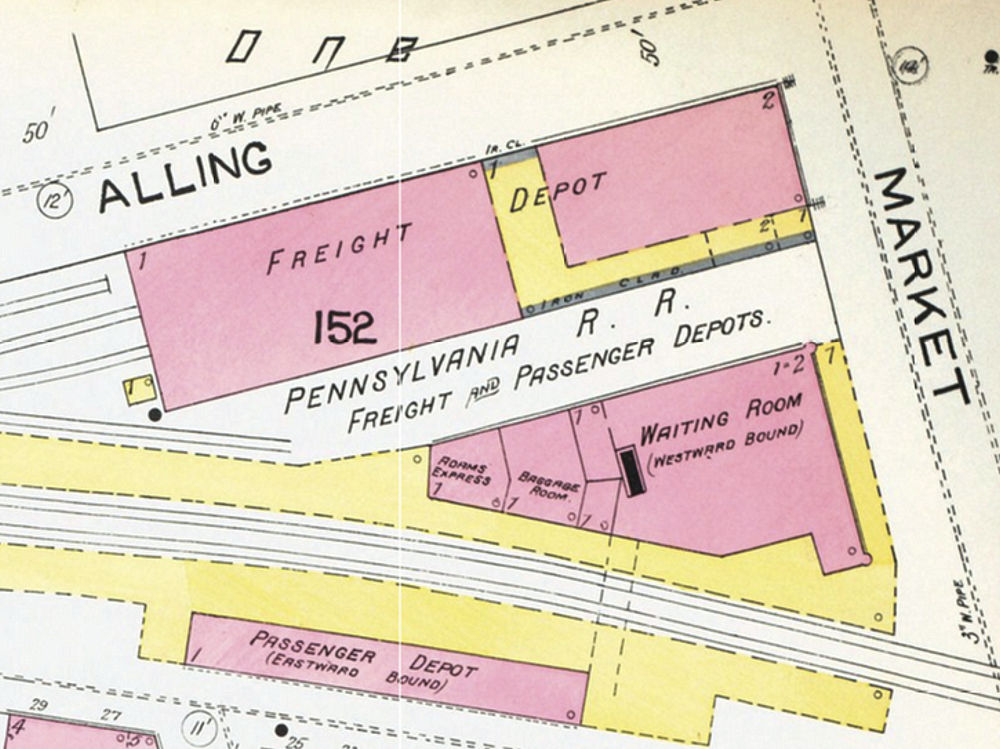 Market Street Station & Freight Depot
1892 Map
