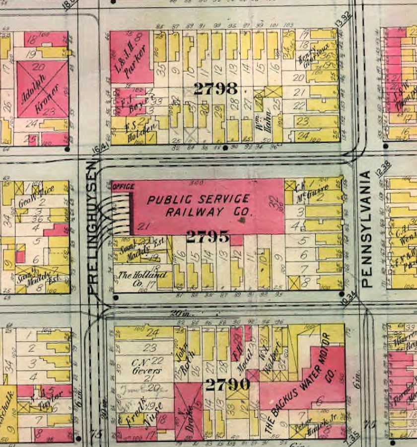 Frelinghuysen Avenue
1912 Map
