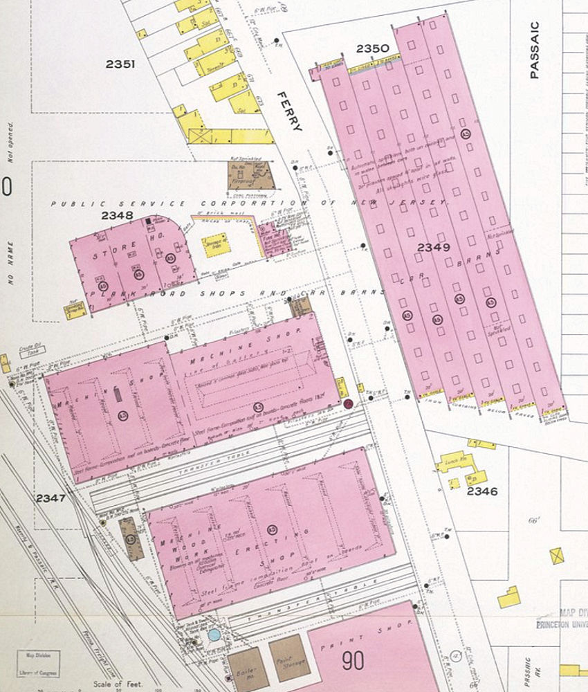 Plank Road Shops & Car Barns
1908 Map
