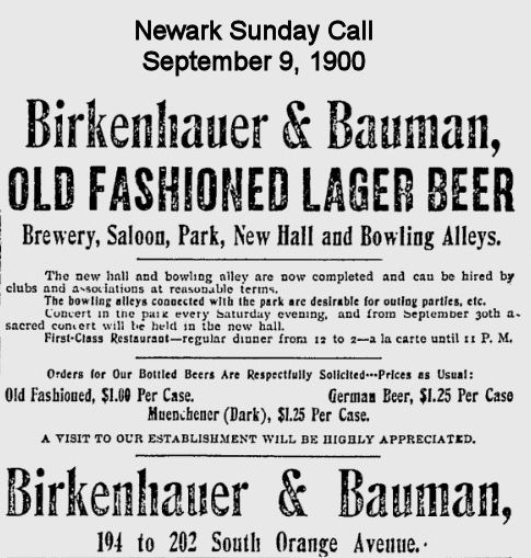 Old Fashioned Lager Beer
September 9, 1900
