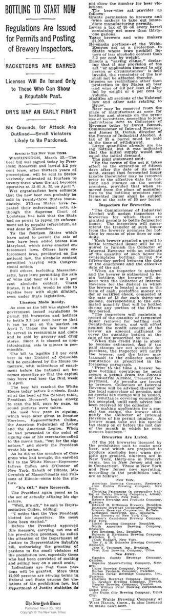 19330323 - Bottling to Start Now
March 23, 1933
The New York Times
