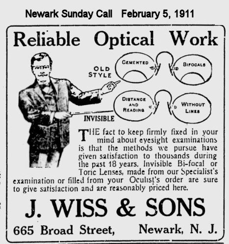 Reliable Optical Work
February 5, 1911
