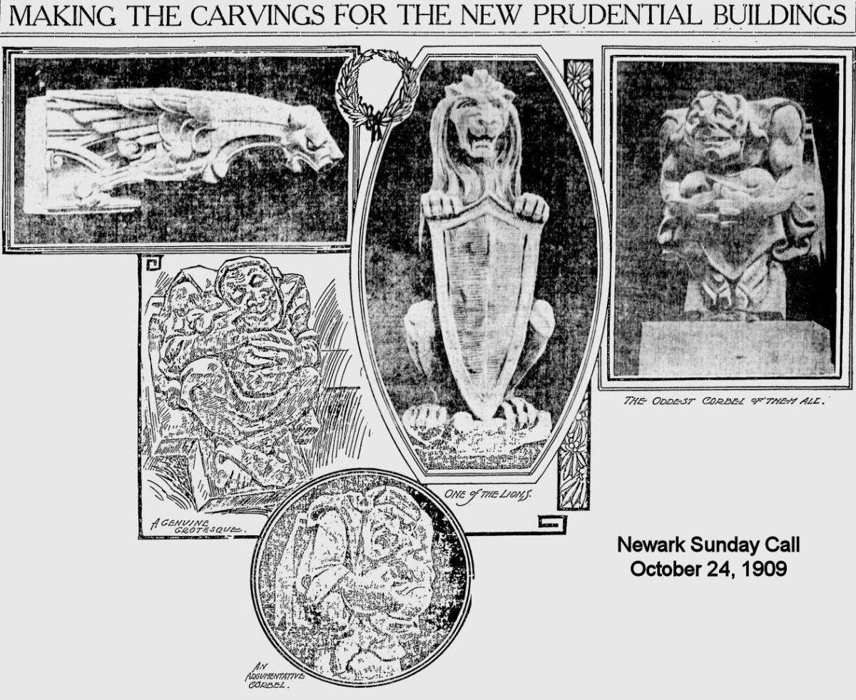 Making the Carvings for the New Prudential Buildings
October 24, 1909
