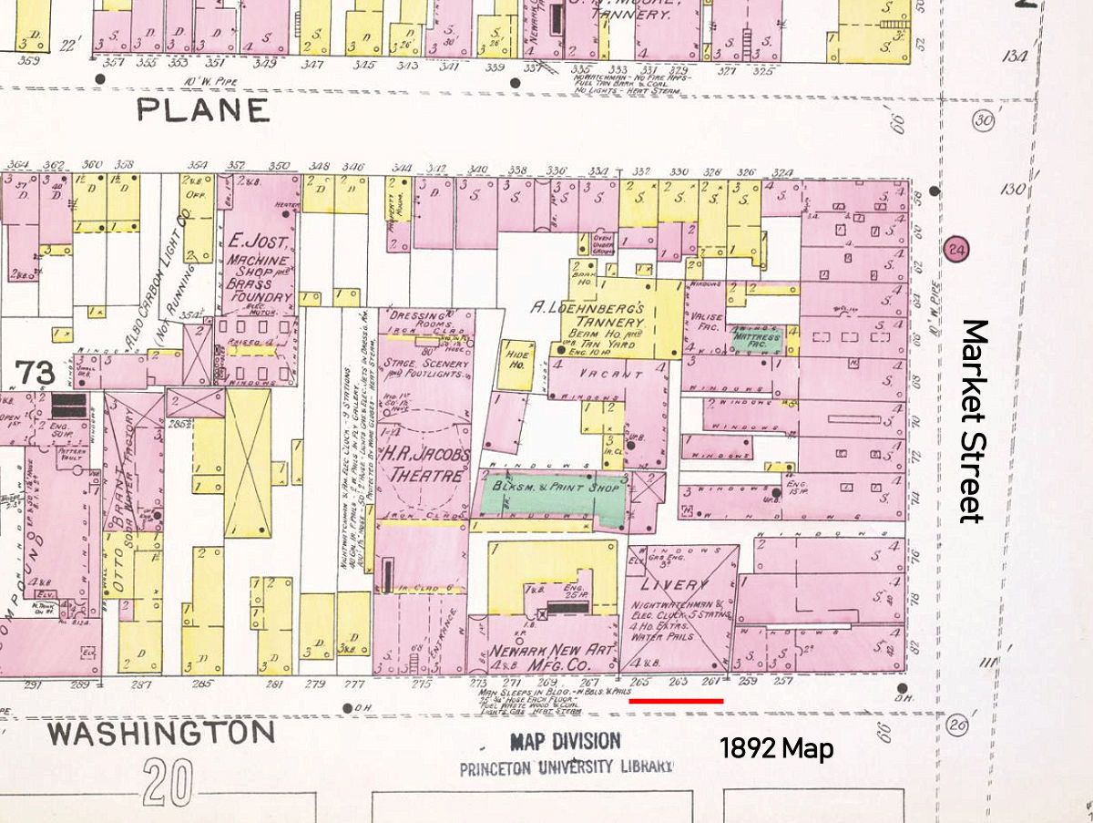 Washington Street Stables
1892 Map
