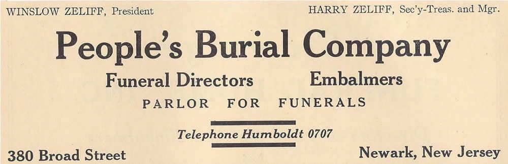 People's Burial Company
1929
