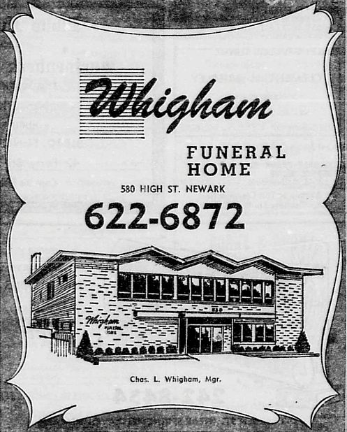Advertisements - Whigham Funeral Home - Newark Funeral Directors