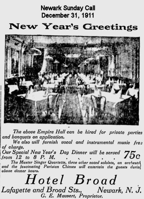 New Year's Greetings
December 31, 1911
