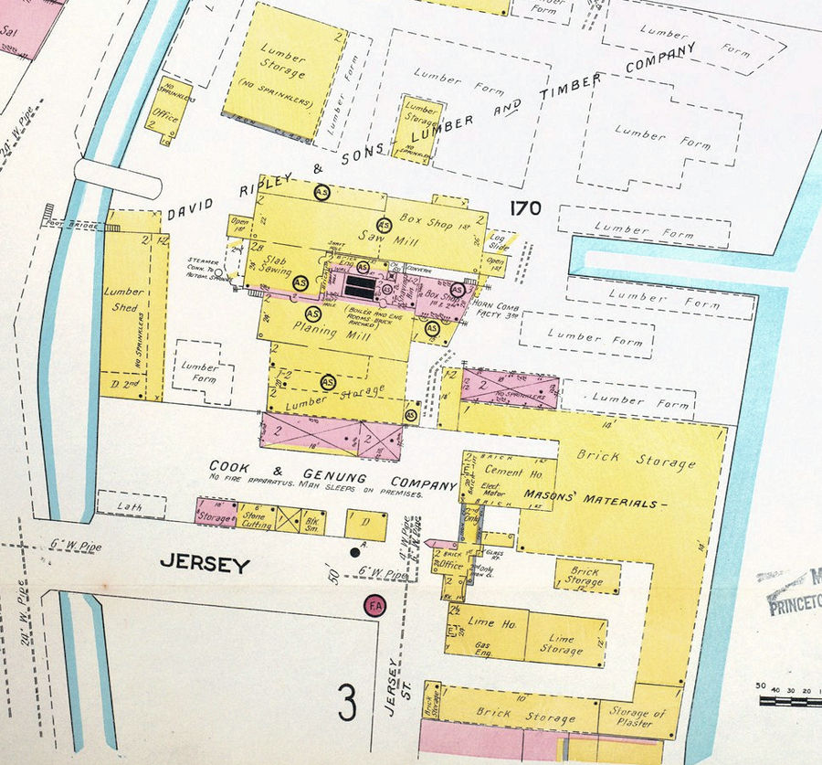 1908 Map
16-18 Jersey Street

