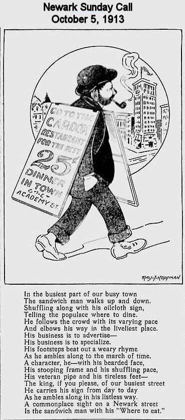 Sandwich Board Man
1913
