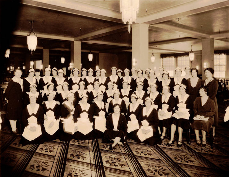 Kresge Waitresses
Anna Englert Young (first waitress top row left)

Photo from Meredith Renard
