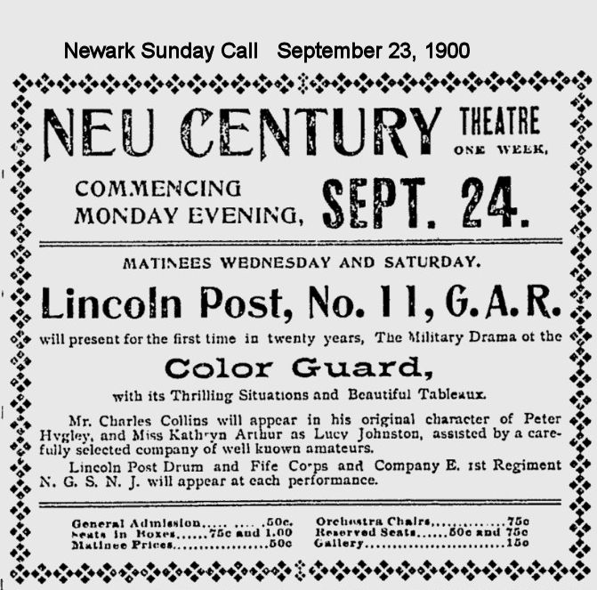 Lincoln Post No. 11
September 23, 1900
