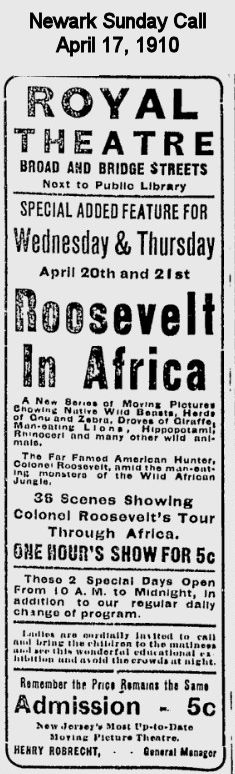 Roosevelt in Africa
April 17, 1910

