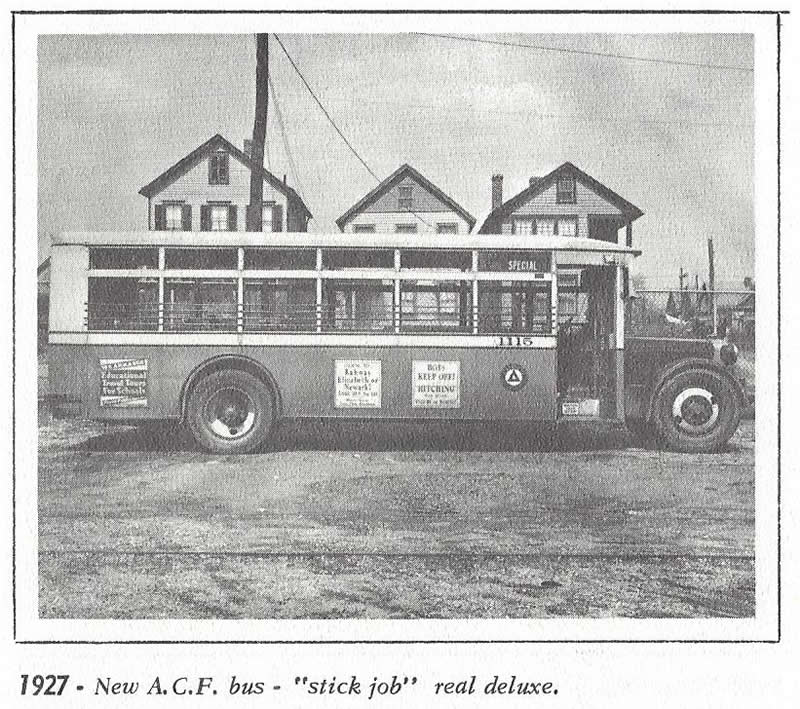 1927 A.C.F. Bus
Photo from “Picture Story of Transit Progress” by Public Service Coordinated Transport
