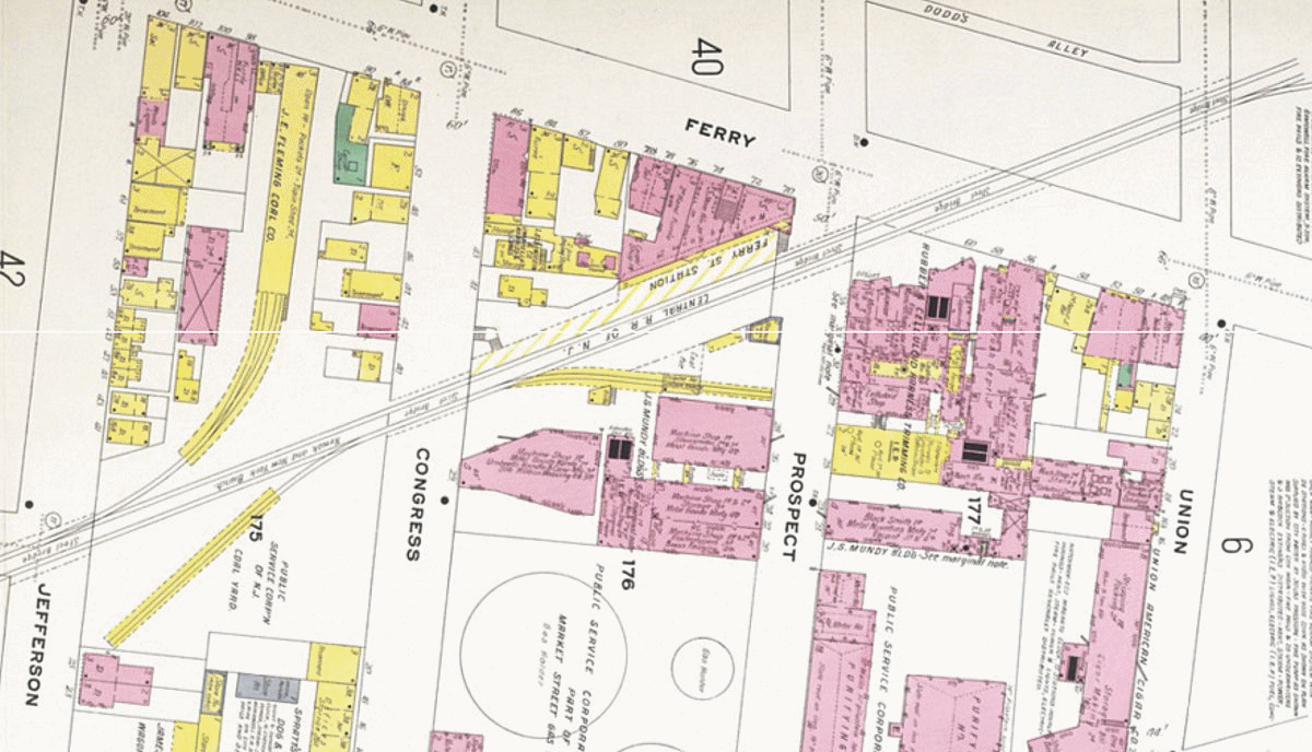 Between Ferry & Jefferson Streets
1908 Map

