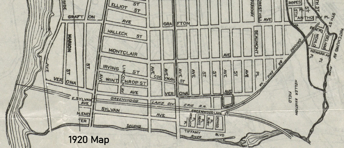 1920 Map
Greenwood Lake Line
