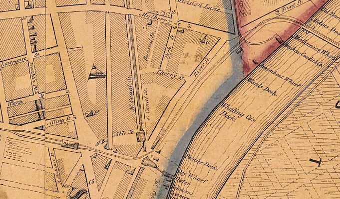 1847 Map
River Crossing, Centre Street Station & Market Street Station
